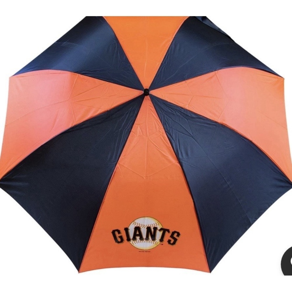 MLB San Francisco Giants 48" Two-Tone Umbrella‎ Auto Open & Close Feature